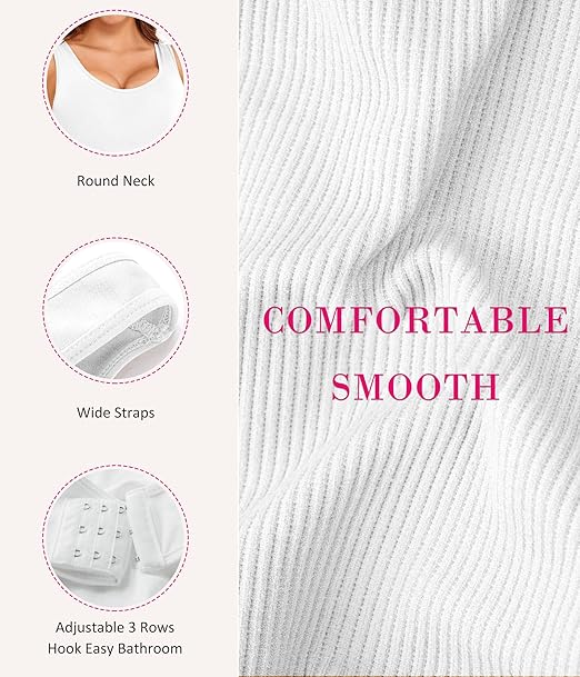 Stretch Crepe Seamless Bodysuit with Waist Slimming Design